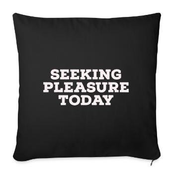 sex - Sofa pillowcase 17,3'' x 17,3'' (45 x 45 cm) - black - Front