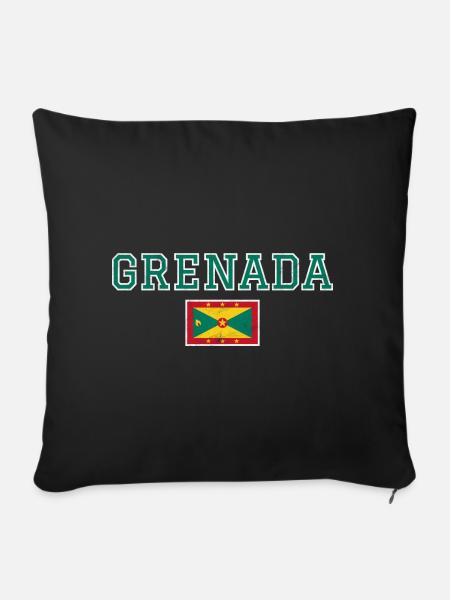 Grenada - Sofakissenbezug 45 x 45 cm - Schwarz