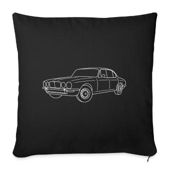 Series 2 XJ Dark Outline - Sofa pillowcase 17,3'' x 17,3'' (45 x 45 cm) - black - Front