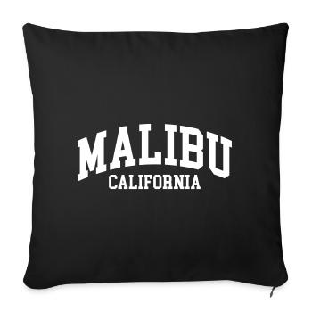 Malibu - Sofakissenbezug 45 x 45 cm - Schwarz - Vorne