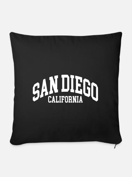 San Diego - Sofakissenbezug 45 x 45 cm - Schwarz