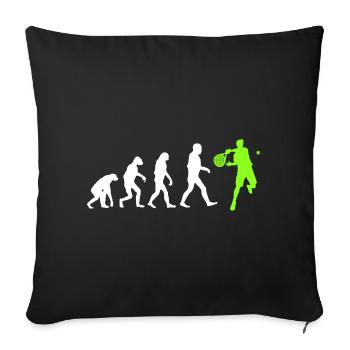 Padel Evolution - Housse de coussin décorative 45 x 45 cm - noir - Devant
