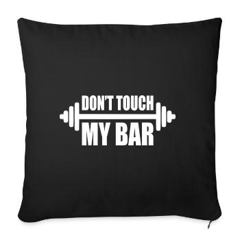 dont touch my bar - Housse de coussin décorative 45 x 45 cm - noir - Devant