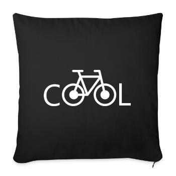 Cooles Fahrrad Cool Bicycle cool Bike - Sofakissenbezug 45 x 45 cm - Schwarz - Vorne