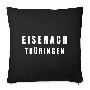 Eisenach, Thuringia - Sofa pillowcase 17,3'' x 17,3'' (45 x 45 cm) - black - Front