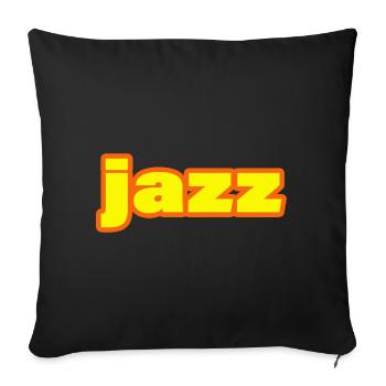 Jazz - Sofa pillowcase 17,3'' x 17,3'' (45 x 45 cm) - black - Front