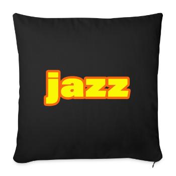 Jazz - Sofa pillowcase 17,3'' x 17,3'' (45 x 45 cm) - black - Front