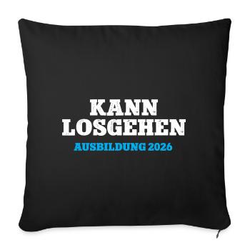 Ready to go Training 2026 Start of training 26 - Sofa pillowcase 17,3'' x 17,3'' (45 x 45 cm) - black - Front