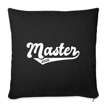 Master's Degree Graduation 2026 - Sofa pillowcase 17,3'' x 17,3'' (45 x 45 cm) - black - Front