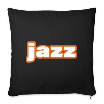 Jazz - Sofa pillowcase 17,3'' x 17,3'' (45 x 45 cm) - black - Front