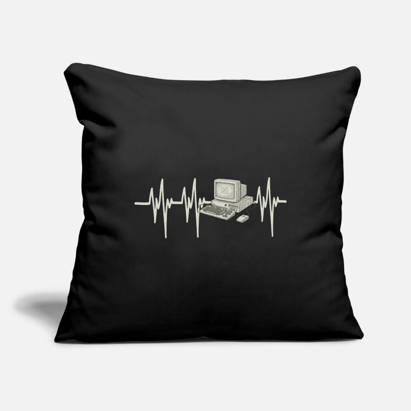 Heartbeat Computer Sofa pillowcase 17,3'' x 17,3'' (45 x 45 cm)