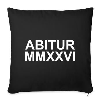 Abi 2026 - MMXXVI - Sofakissenbezug 45 x 45 cm - Schwarz - Vorne