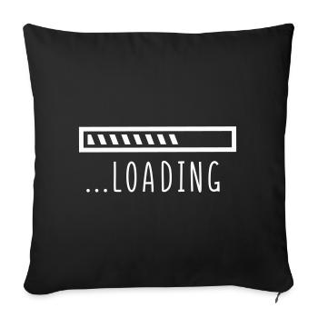 Loading - Sofakissenbezug 45 x 45 cm - Schwarz - Vorne