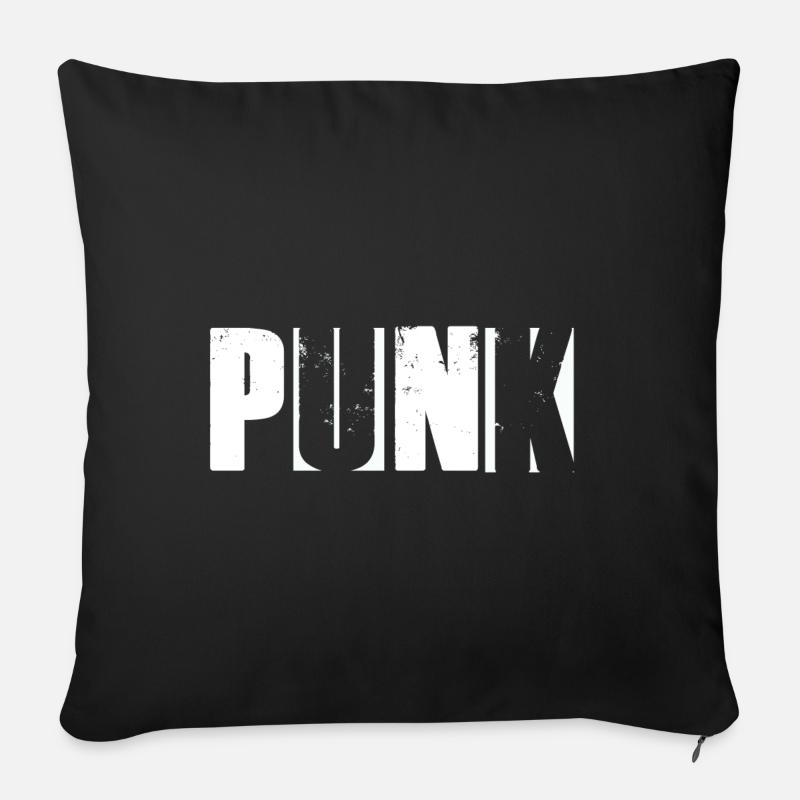 Punk - Das ist meine Musik! - Sofakissenbezug 45 x 45 cm - Schwarz