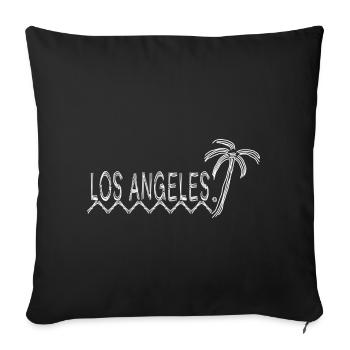 Los Angeles - Sofakissenbezug 45 x 45 cm - Schwarz - Vorne