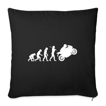 Biker Evolution - Sofakissenbezug 45 x 45 cm - Schwarz - Vorne