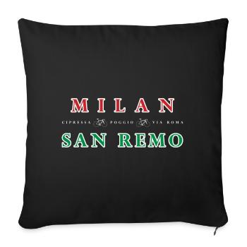 Milan San Remo - Sofa pillowcase 17,3'' x 17,3'' (45 x 45 cm) - black - Front
