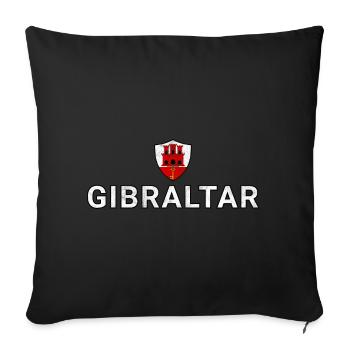 Gibraltar - Housse de coussin décorative 45 x 45 cm - noir - Devant