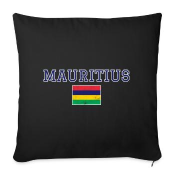 Mauritius - Sofa pillowcase 17,3'' x 17,3'' (45 x 45 cm) - black - Front