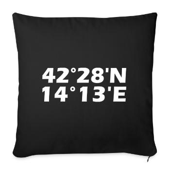 Coordonnées de Pescara - Housse de coussin décorative 45 x 45 cm - noir - Devant