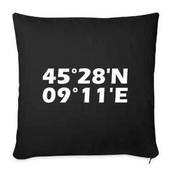 Coordonnées de Milan - Housse de coussin décorative 45 x 45 cm - noir - Devant