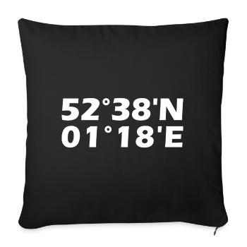Norwich Coordinates - Sofa pillowcase 17,3'' x 17,3'' (45 x 45 cm) - black - Front