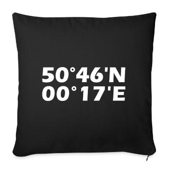 Eastbourne Coordinates - Sofa pillowcase 17,3'' x 17,3'' (45 x 45 cm) - black - Front