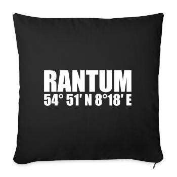 Coordonnées de Rantum - Housse de coussin décorative 45 x 45 cm - noir - Devant