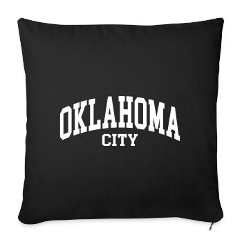 Oklahoma City - Sofakissenbezug 45 x 45 cm - Schwarz - Vorne
