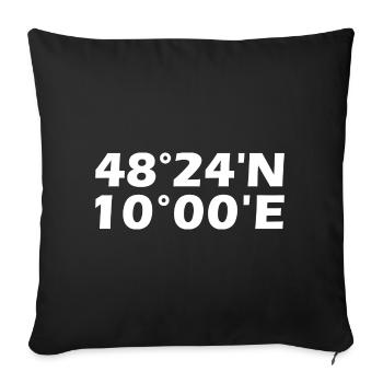Coordonnées Neu-Ulm - Housse de coussin décorative 45 x 45 cm - noir - Devant