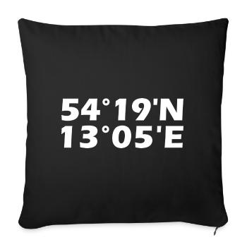 Stralsund coordinates - Sofa pillowcase 17,3'' x 17,3'' (45 x 45 cm) - black - Front
