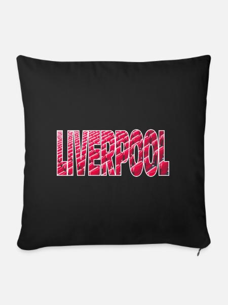 Liverpool - Sofakissenbezug 45 x 45 cm - Schwarz