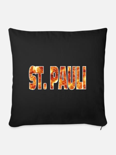 St. Pauli - Sofakissenbezug 45 x 45 cm - Schwarz