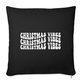 Christmas Vibes - Sofa pillowcase 17,3'' x 17,3'' (45 x 45 cm) - black - Front