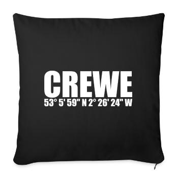 Crewe coordinates - Sofa pillowcase 17,3'' x 17,3'' (45 x 45 cm) - black - Front