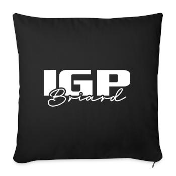 IGP BRIARD Wilsigns Dog Sports - Sofa pillowcase 17,3'' x 17,3'' (45 x 45 cm) - black - Front
