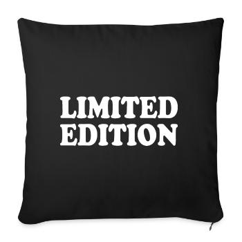 Limited edition - Housse de coussin décorative 45 x 45 cm - noir - Devant