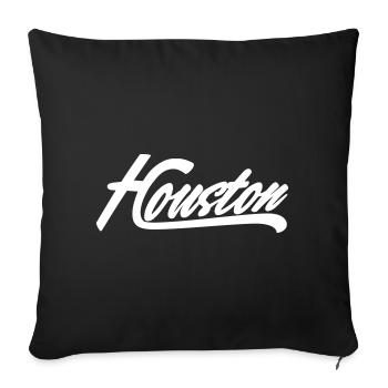 houston shirt - Sofakissenbezug 45 x 45 cm - Schwarz - Vorne