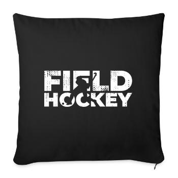 Hockey - Housse de coussin décorative 45 x 45 cm - noir - Devant