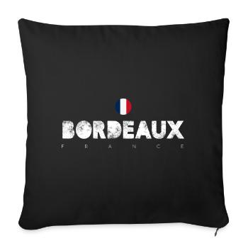 Bordeaux - Housse de coussin décorative 45 x 45 cm - noir - Devant