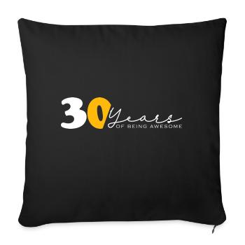 Vintage 1994 Drôle 30 ans Bday Hommes Femmes - Housse de coussin décorative 45 x 45 cm - noir - Devant
