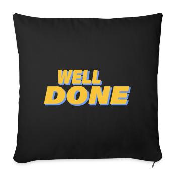 BIEN JOUÉ - Housse de coussin décorative 45 x 45 cm - noir - Devant