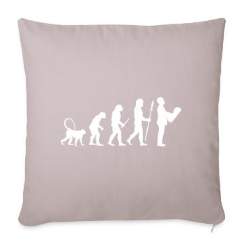 The development of an architect - Sofa pillowcase 17,3'' x 17,3'' (45 x 45 cm) - light taupe - Front