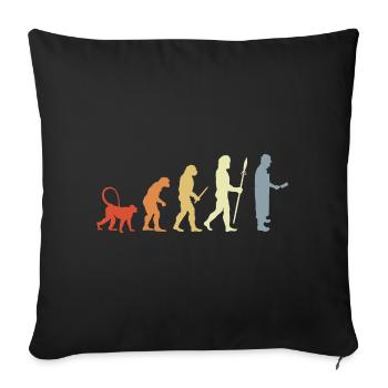 Butcher Development - Sofa pillowcase 17,3'' x 17,3'' (45 x 45 cm) - black - Front