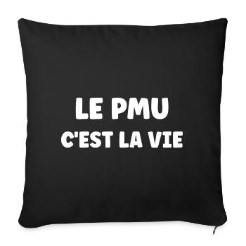 PMU Humor - Sofa pillowcase 17,3'' x 17,3'' (45 x 45 cm) - black - Front