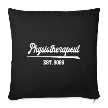 Physiotherapist 2026 Physiotherapist Masseur - Sofa pillowcase 17,3'' x 17,3'' (45 x 45 cm) - black - Front