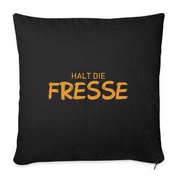 Shut Up - Cool Saying - Sofa pillowcase 17,3'' x 17,3'' (45 x 45 cm) - black - Front
