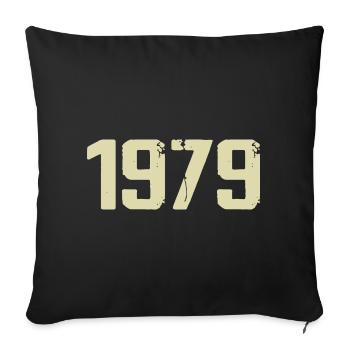 Jubilé 1979 - Housse de coussin décorative 45 x 45 cm - noir - Devant