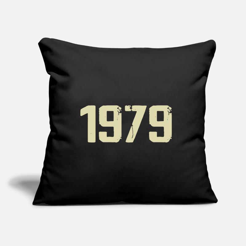 Jubilé 1979 Housse de coussin décorative 45 x 45 cm