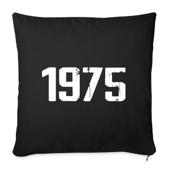 1975 - Génial depuis 1975 - Housse de coussin décorative 45 x 45 cm - noir - Devant